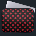 Capa Para Notebook Bolinhas vermelhas e pretas<br><div class="desc">Bolinhas vermelhas e pretas</div>
