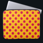 Capa Para Notebook Bolinhas vermelhas em amarelo<br><div class="desc">Bolinhas vermelhas em amarelo</div>