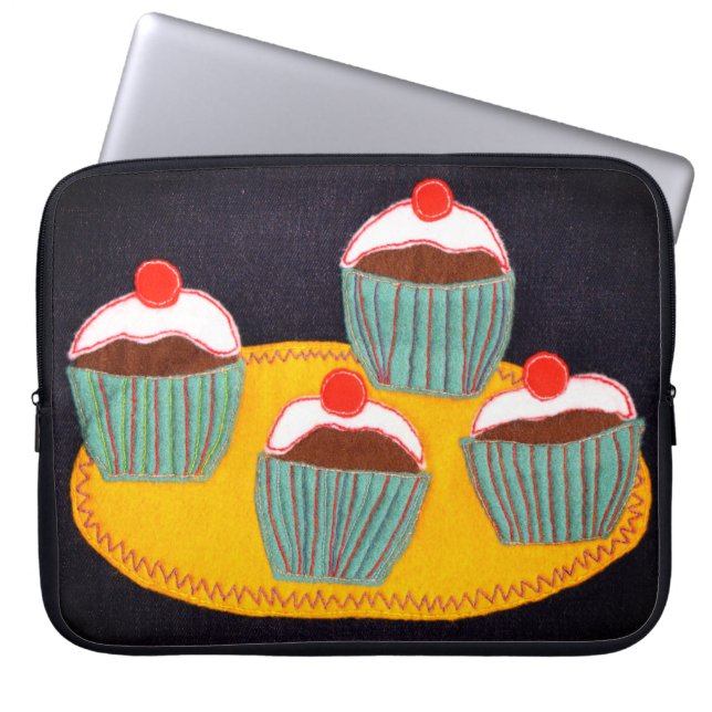 Capa Para Notebook Bolos de cereja (Frente)