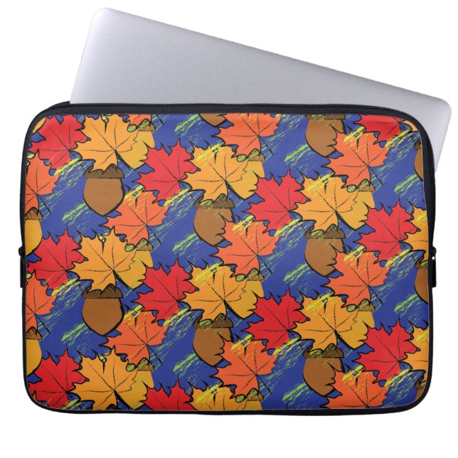 Capa Para Notebook Bolotas e folhas I (Frente)