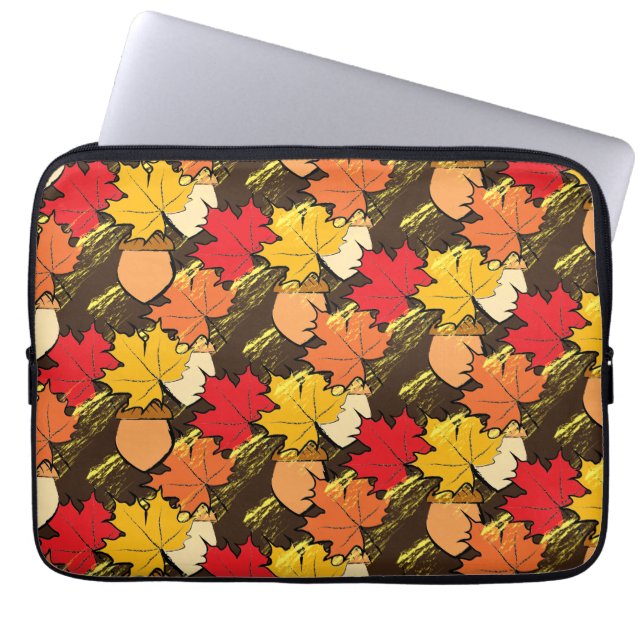 Capa Para Notebook Bolotas e folhas IV (Frente)