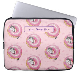 Capa Para Notebook Bolsa Acessória de Lápis de Gato Adorável Personal