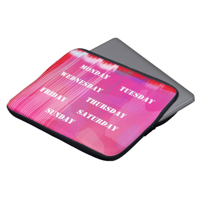 Capa Para Notebook Bolsa de Eletrônica Red Music Beat (Frente Topo)