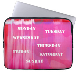 Capa Para Notebook Bolsa de Eletrônica Red Music Beat
