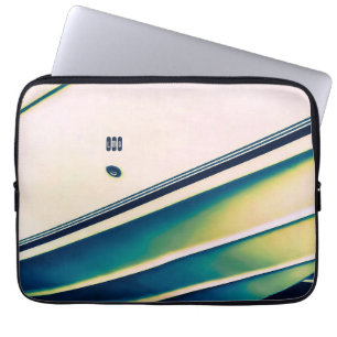 Capa Para Notebook Bolsa de Eletrônicos Abstrata de Barco em Azul
