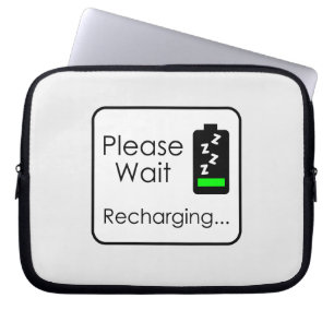 Capa Para Notebook Bolsa de Eletrônicos Aguarde