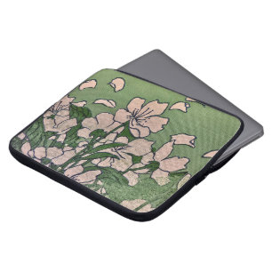 Capa Para Notebook Bolsa de Eletrônicos Cascata Flor de Cerejeira Ros