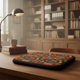 Capa Para Notebook Bolsa de Eletrônicos de Ilustração de estante