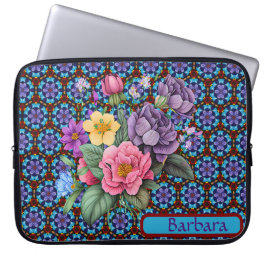 Capa Para Notebook Bolsa de Eletrônicos Florais Personalizada