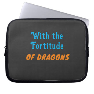 Capa Para Notebook Bolsa de Eletrônicos Fortitude of Dragons