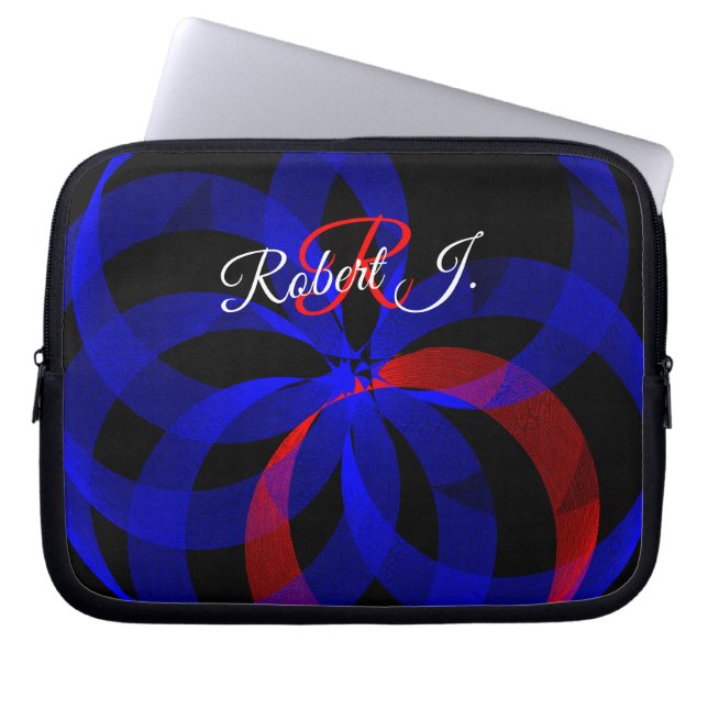Capa Para Notebook Bolsa de Eletrônicos Geométrica com Acento Giratór (Frente)