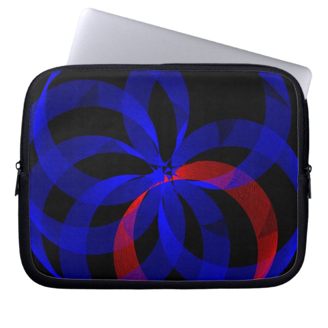 Capa Para Notebook Bolsa de Eletrônicos Geométrica com Acento Giratór (Frente)