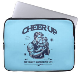 CAPA PARA NOTEBOOK BOLSA DE ELETRÔNICOS PARA HOMENS DADDY CHEER UP