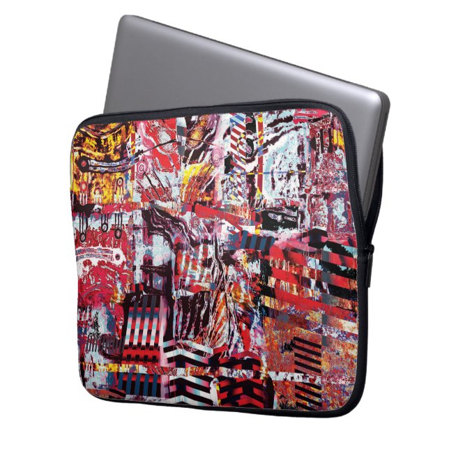 Capa Para Notebook Bolsa de Eletrônicos – Pulso Fragmentado (Frente Esquerda)