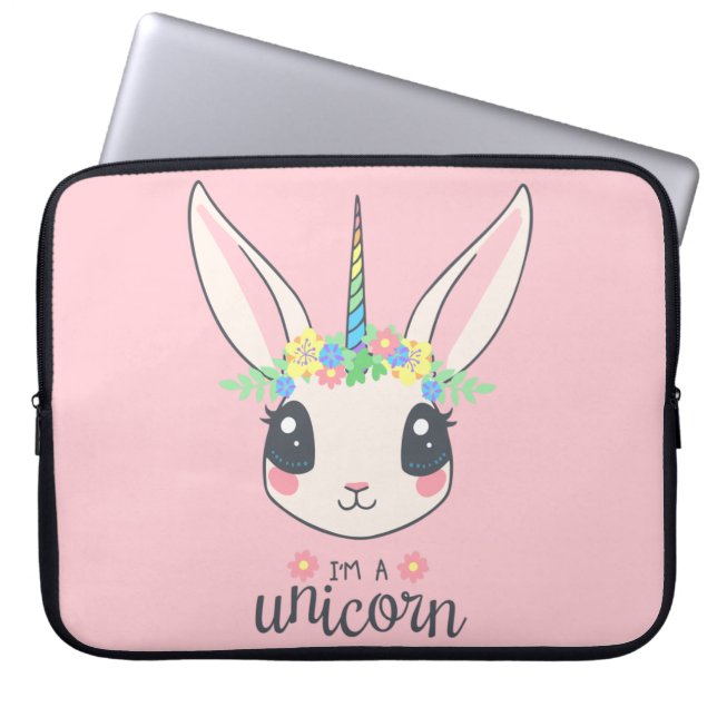 Capa Para Notebook Bolsa de Eletrônicos unicórnio presente de anivers (Frente)