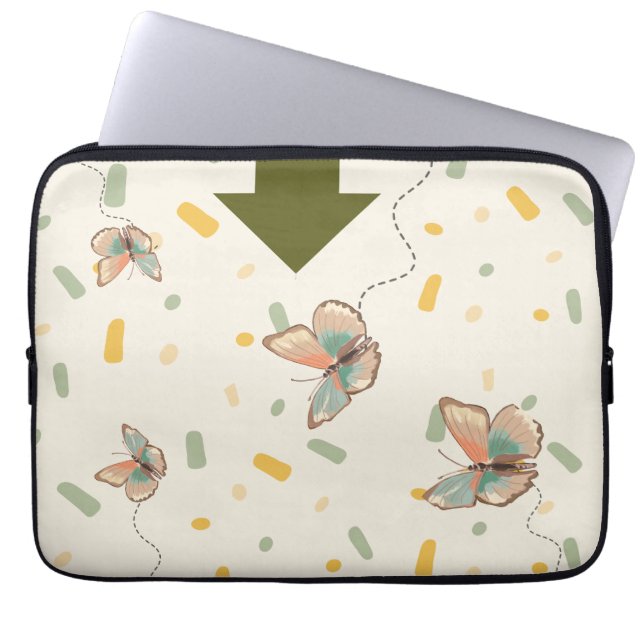 Capa Para Notebook Bolsa de iPad Verde Menta | Estojo de Tablet Chic  (Frente)