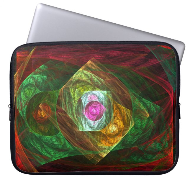 Capa Para Notebook Bolsa de laptop Abstrato de Conexões Dinâmicas (Frente)