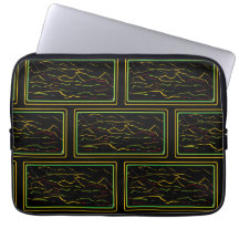 Bolsa de laptop artística com padrão de captura de