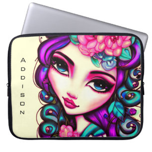 Capa Para Notebook Bolsa de laptop Artística Whimsic Girl
