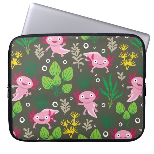 Capa Para Notebook Bolsa de laptop Axolotl (Frente)