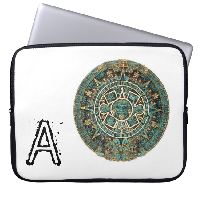 Capa Para Notebook Bolsa de laptop Aztec Verde (Frente)
