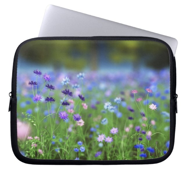 Capa Para Notebook Bolsa de laptop Azul Cornflower (Frente)