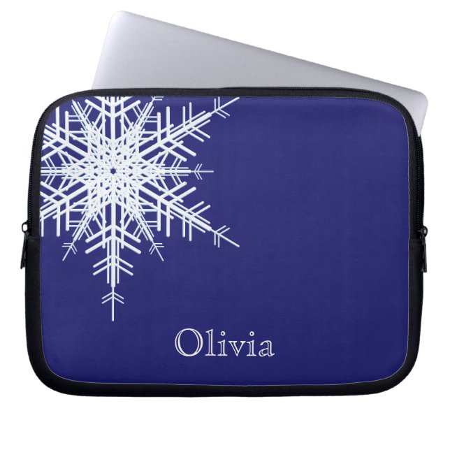 Capa Para Notebook Bolsa de laptop Azul de Neve (Frente)