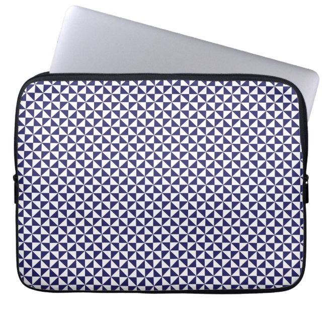 Capa Para Notebook Bolsa de laptop azul japonesa (Frente)
