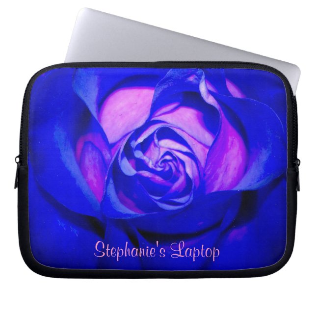 Capa Para Notebook Bolsa de laptop Azul Rosa *Personalizar* (Frente)