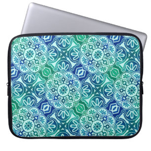 Capa Para Notebook Bolsa de laptop Azul tribal