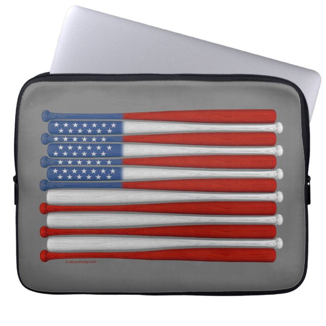 Capa Para Notebook Bolsa de laptop Baseball America (EUA) (Frente)