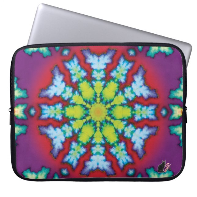 Capa Para Notebook Bolsa de laptop Bloom Kaleidoscope (Frente)