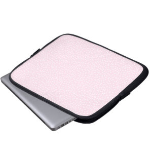 Capa Para Notebook bolsa de laptop bolinhas rosa claro
