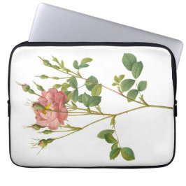 Capa Para Notebook Bolsa de laptop Botânica Elegante rosa-rosebud