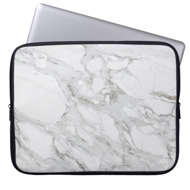 Capa Para Notebook Bolsa de laptop branca de neopreno de 15 polegadas (Frente)
