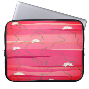 Capa Para Notebook Bolsa de laptop branca do Lotus