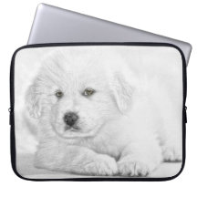 Bolsa de laptop branca e branca
