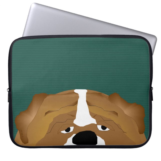 Capa Para Notebook Bolsa de laptop Buldogue (Frente)