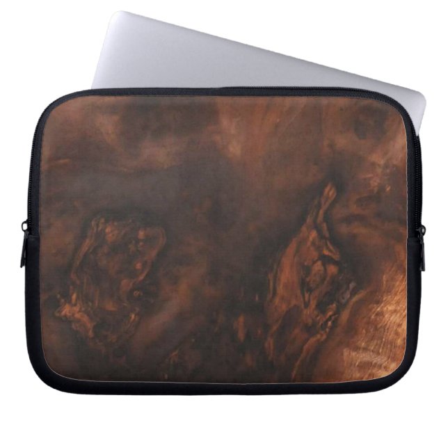 Capa Para Notebook Bolsa de laptop Burl Walnut (Frente)