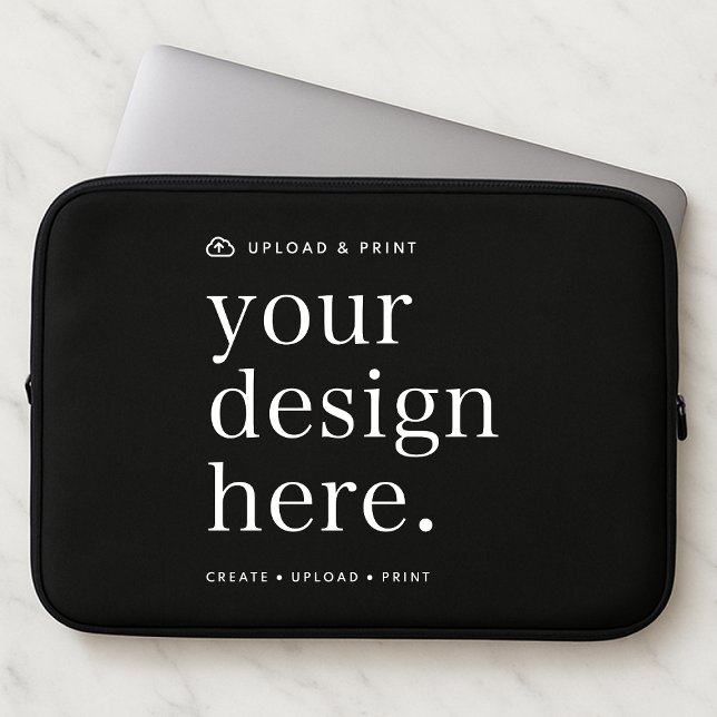 Capa Para Notebook Bolsa de laptop Carregue 10" 13" 15" com o seu Des (Create, upload, print - a bespoke laptop sleeve created in your style, for business or personal use.)