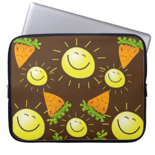 Capa Para Notebook Bolsa de laptop - Carrots Sun Brown