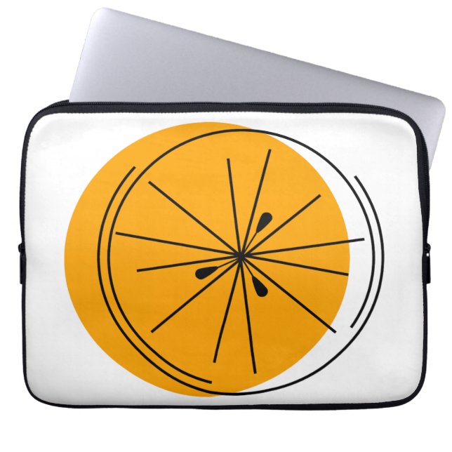 Capa Para Notebook Bolsa de laptop Citrus Orange (Frente)