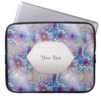 Capa Para Notebook Bolsa de laptop Colorida Floral Pprecoce Gems