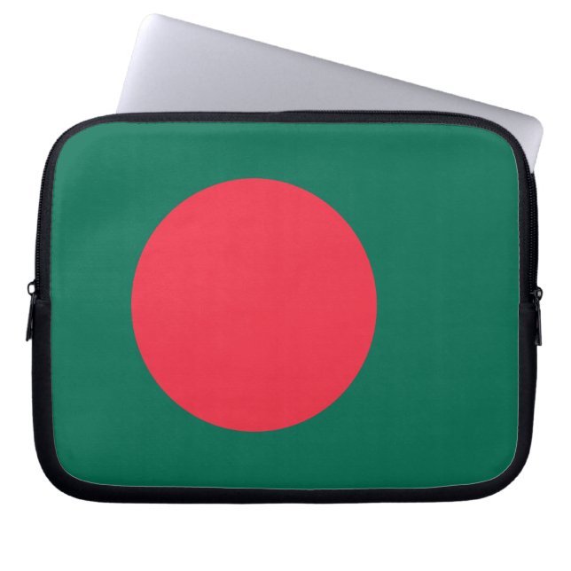 Capa Para Notebook Bolsa de laptop com bandeira de Bangladesh (Frente)