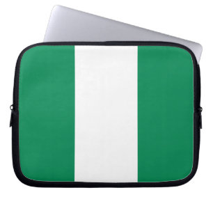 Capa Para Notebook Bolsa de laptop com pavilhão da Nigéria
