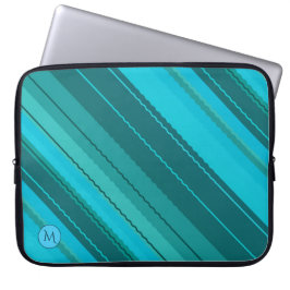 Capa Para Notebook Bolsa de laptop com risca azul-lacrimogêneo