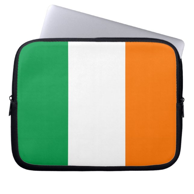 Capa Para Notebook Bolsa de laptop da bandeira irlandesa (Frente)
