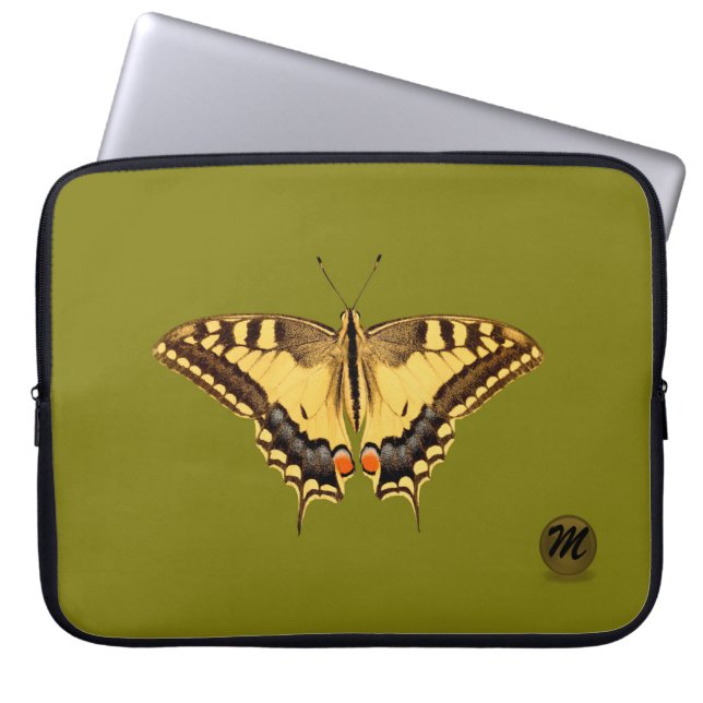 Capa Para Notebook Bolsa de laptop da borboleta (Frente)