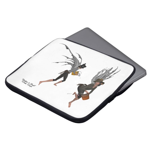 Capa Para Notebook Bolsa de laptop da Chuva Gêmea (Frente Topo)