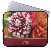 Bolsa de laptop Dahlia Personalizada Negrito com I